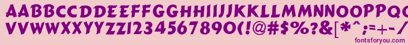 GizmoSsi Font – Purple Fonts on Pink Background