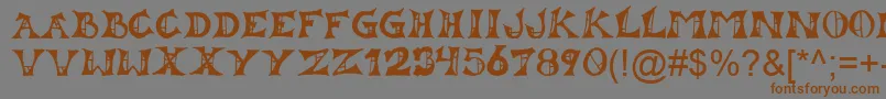 More about Lestat Font Lestat Font – Brown Fonts on Gray Background