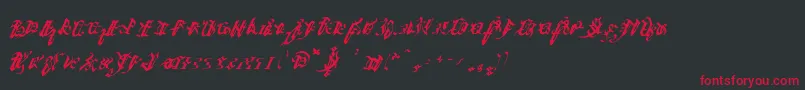 Ivaliciangothic Font – Red Fonts on Black Background