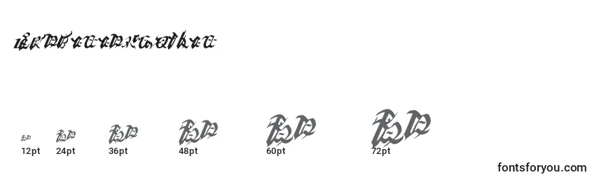 Ivaliciangothic Font Sizes