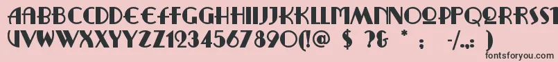 Ritzyrem Font – Black Fonts on Pink Background