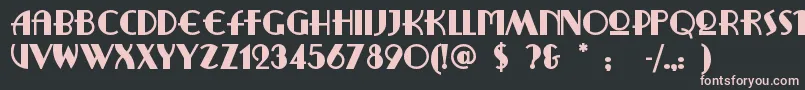 Ritzyrem Font – Pink Fonts on Black Background