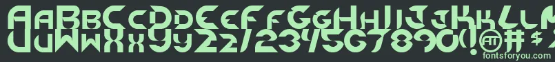 NewdigitalOriginal Font – Green Fonts on Black Background