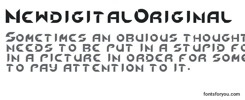 Обзор шрифта NewdigitalOriginal