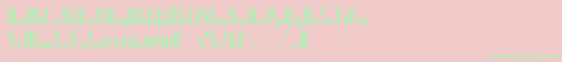 Bandabunk Font – Green Fonts on Pink Background