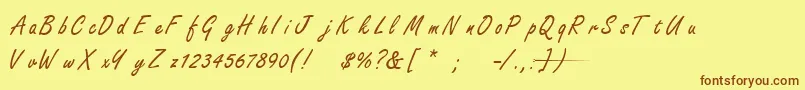 Подробнее о шрифте FreestylescriptTNormal Шрифт FreestylescriptTNormal – коричневые шрифты на жёлтом фоне