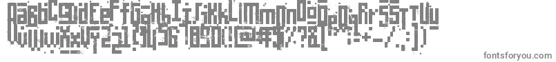 フォントPixelicWar – 灰色のフォント
