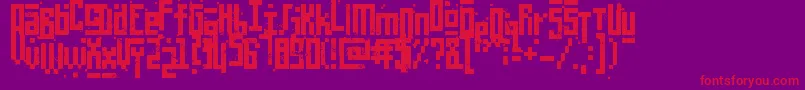 PixelicWar Font – Red Fonts on Purple Background
