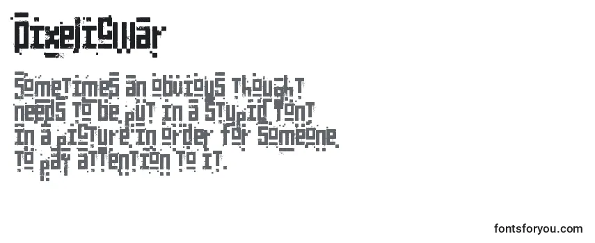 Czcionka PixelicWar (98513)