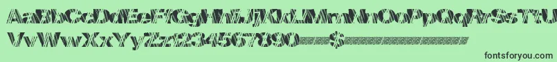 Mindstorm Font – Black Fonts on Green Background