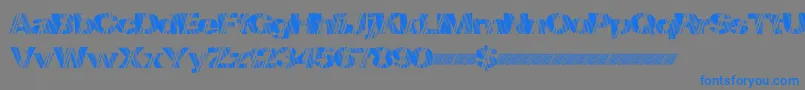 Czcionka Mindstorm – niebieskie czcionki na szarym tle