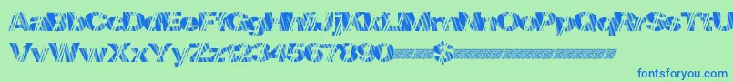 More about Mindstorm Font Mindstorm Font – Blue Fonts on Green Background