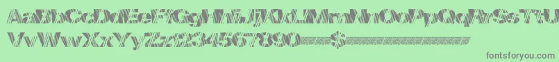 Mindstorm Font – Gray Fonts on Green Background