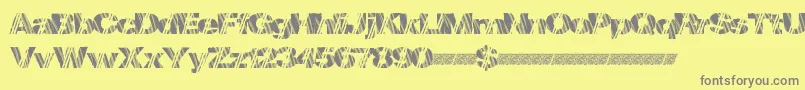 Mindstorm Font – Gray Fonts on Yellow Background