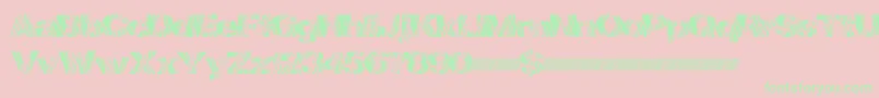 Mindstorm Font – Green Fonts on Pink Background