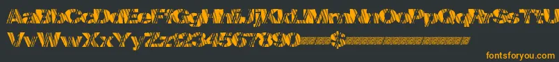 Mindstorm Font – Orange Fonts on Black Background