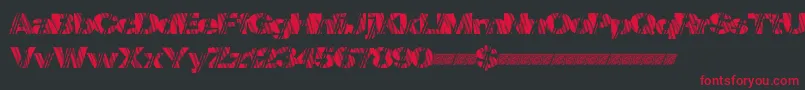 Mindstorm Font – Red Fonts on Black Background