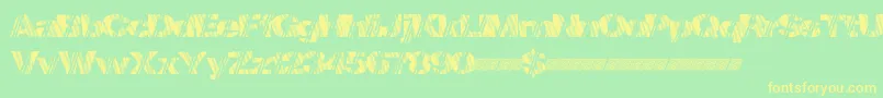 Шрифт Mindstorm – жёлтые шрифты на зелёном фоне