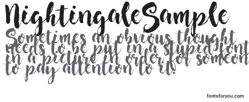 Review of the NightingaleSample Font