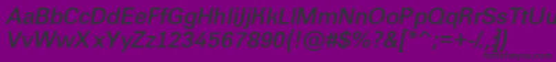 Fonte AGroticltBolditalic – fontes pretas em um fundo violeta