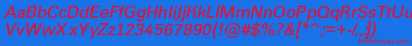 fuente AGroticltBolditalic – Fuentes Rojas Sobre Fondo Azul