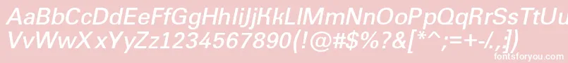 フォントAGroticltBolditalic – ピンクの背景に白い文字