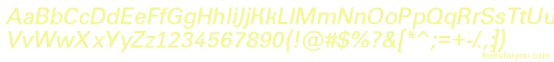 Шрифт AGroticltBolditalic – жёлтые шрифты