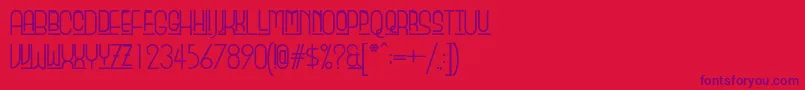 Beautyschooldropout Font – Purple Fonts on Red Background