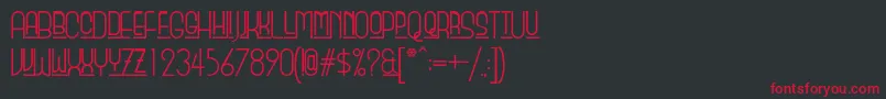 Шрифт Beautyschooldropout – красные шрифты на чёрном фоне