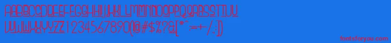 Beautyschooldropout Font – Red Fonts on Blue Background