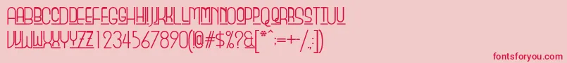 Beautyschooldropout Font – Red Fonts on Pink Background