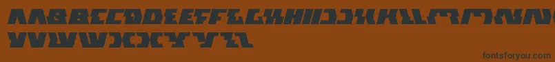 GladiatorSport Font – Black Fonts on Brown Background