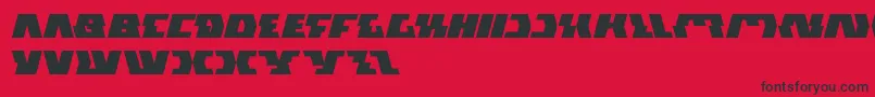Czcionka GladiatorSport – czarne czcionki na czerwonym tle