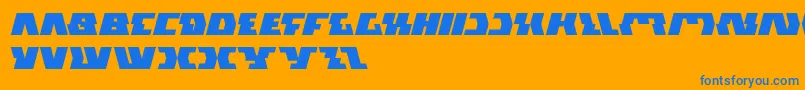 GladiatorSport Font – Blue Fonts on Orange Background