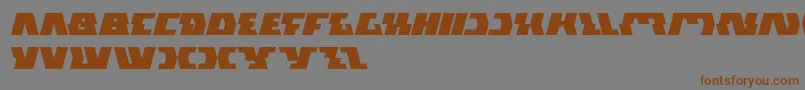 GladiatorSport-Schriftart – Braune Schriften auf grauem Hintergrund