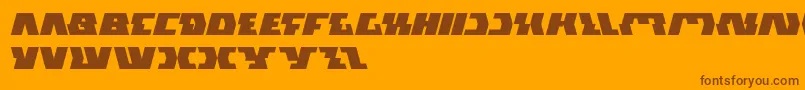 GladiatorSport Font – Brown Fonts on Orange Background