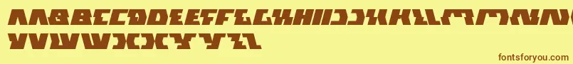 GladiatorSport Font – Brown Fonts on Yellow Background