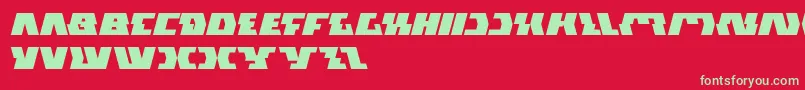 GladiatorSport-Schriftart – Grüne Schriften auf rotem Hintergrund
