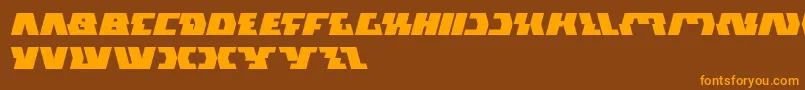 GladiatorSport Font – Orange Fonts on Brown Background