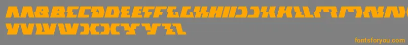 GladiatorSport Font – Orange Fonts on Gray Background
