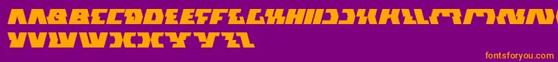 GladiatorSport Font – Orange Fonts on Purple Background