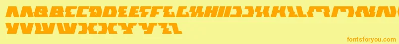 GladiatorSport Font – Orange Fonts on Yellow Background