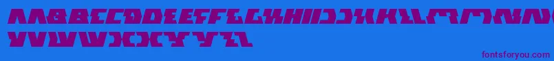 GladiatorSport Font – Purple Fonts on Blue Background