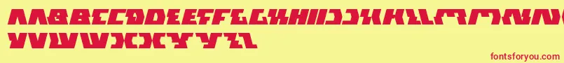 GladiatorSport Font – Red Fonts on Yellow Background