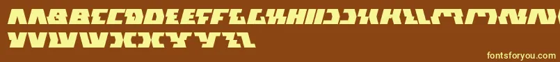 GladiatorSport Font – Yellow Fonts on Brown Background