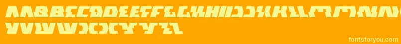 GladiatorSport Font – Yellow Fonts on Orange Background