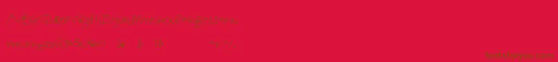 Jesse5 Font – Brown Fonts on Red Background