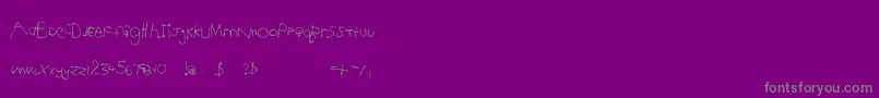 Lisätietoja Jesse5-fontista Jesse5-fontti – harmaat kirjasimet violetilla taustalla