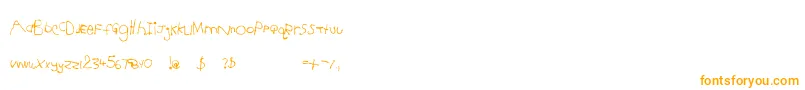 Jesse5 Font – Orange Fonts on White Background