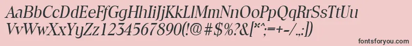 ToledoRegularita Font – Black Fonts on Pink Background